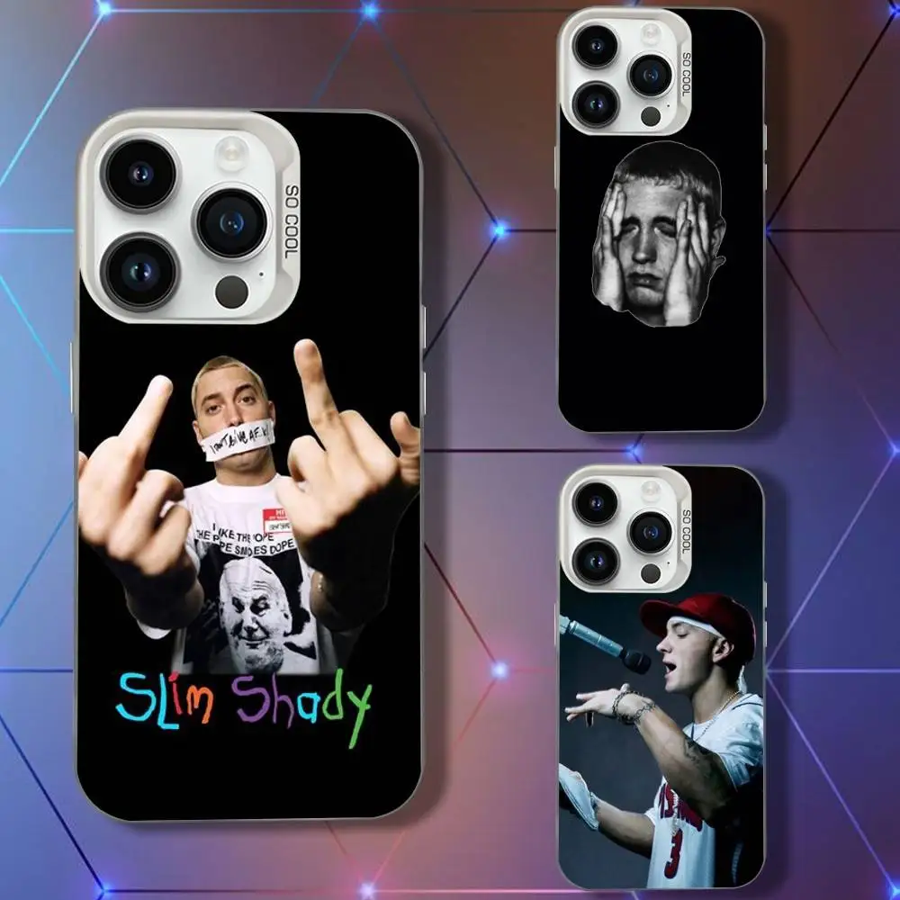 

Singer E-Eminems Phone Case For iPhone 16,15,14,13,12,11,Pro,XS,Max,Plus,Mini,SE White Candy Matte Shockproof Cover
