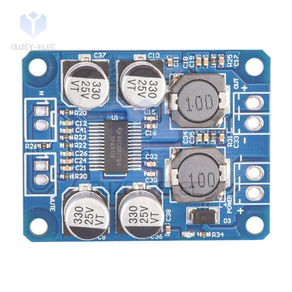 TPA3118D2 30W Mono Áudio Receber Amplificador de Potência Placa Módulo Amplificador de Potência Digital DC 12V-24V Speaker