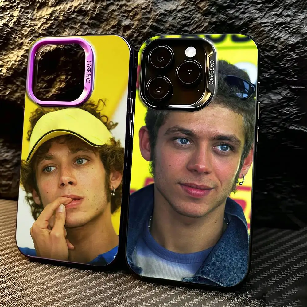 

Skilled V-Valentino R-Rossi Phone Case For iPhone 17,16,15,14,13,12,11 Plus,Pro Max,XS,Colored silver phone case