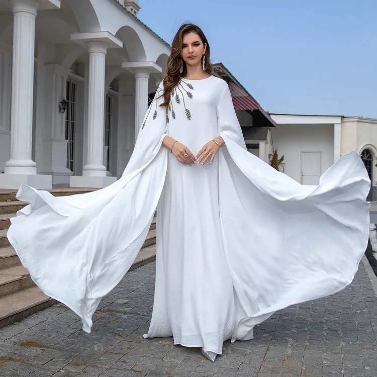 2024 The Middle East New Foreign Trade Dubai Clothing Embroidered Muslim Abaya Gown Gown Evening Dress Woman