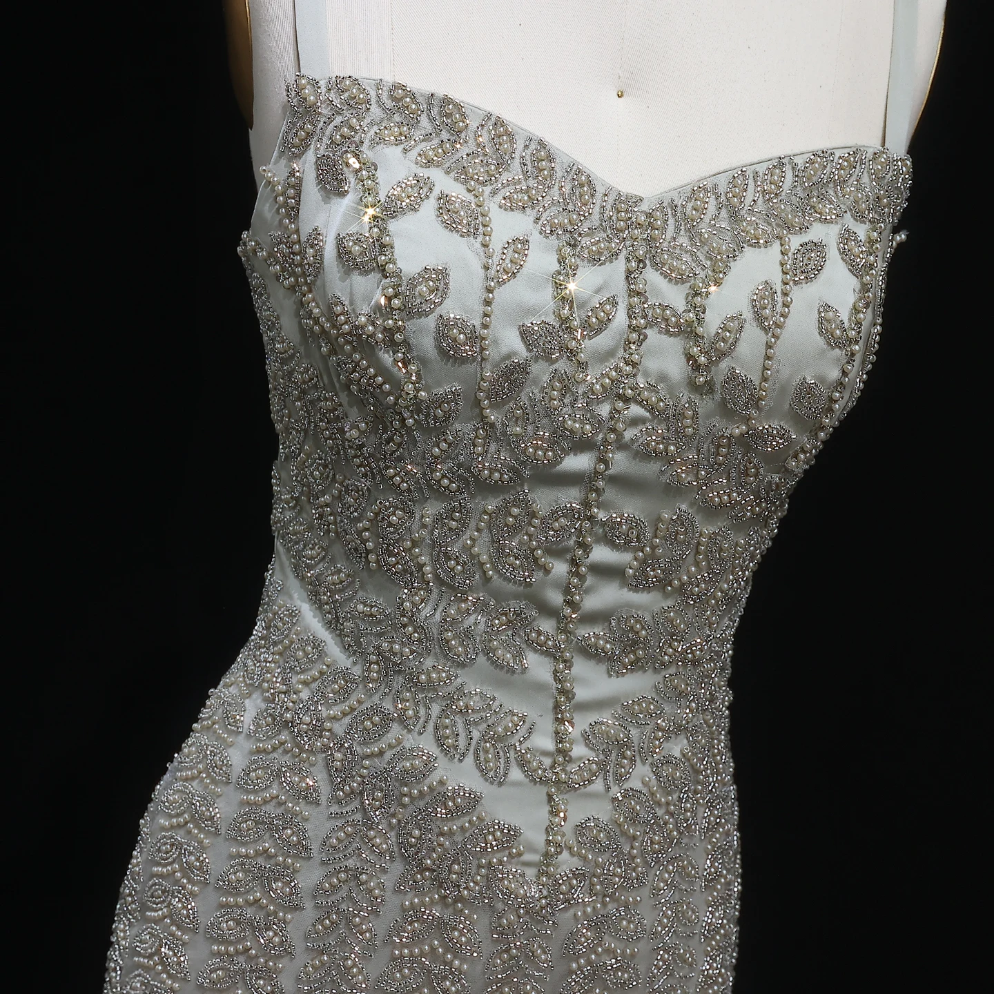 Sharon Said Luxuriöses Dubai Abendkleid mit Spaghettiträgern in Blau für Damen, Arabisches Kleid für Partys und besondere Anlässe, SS694, Maßanfertigung – Detail 20
