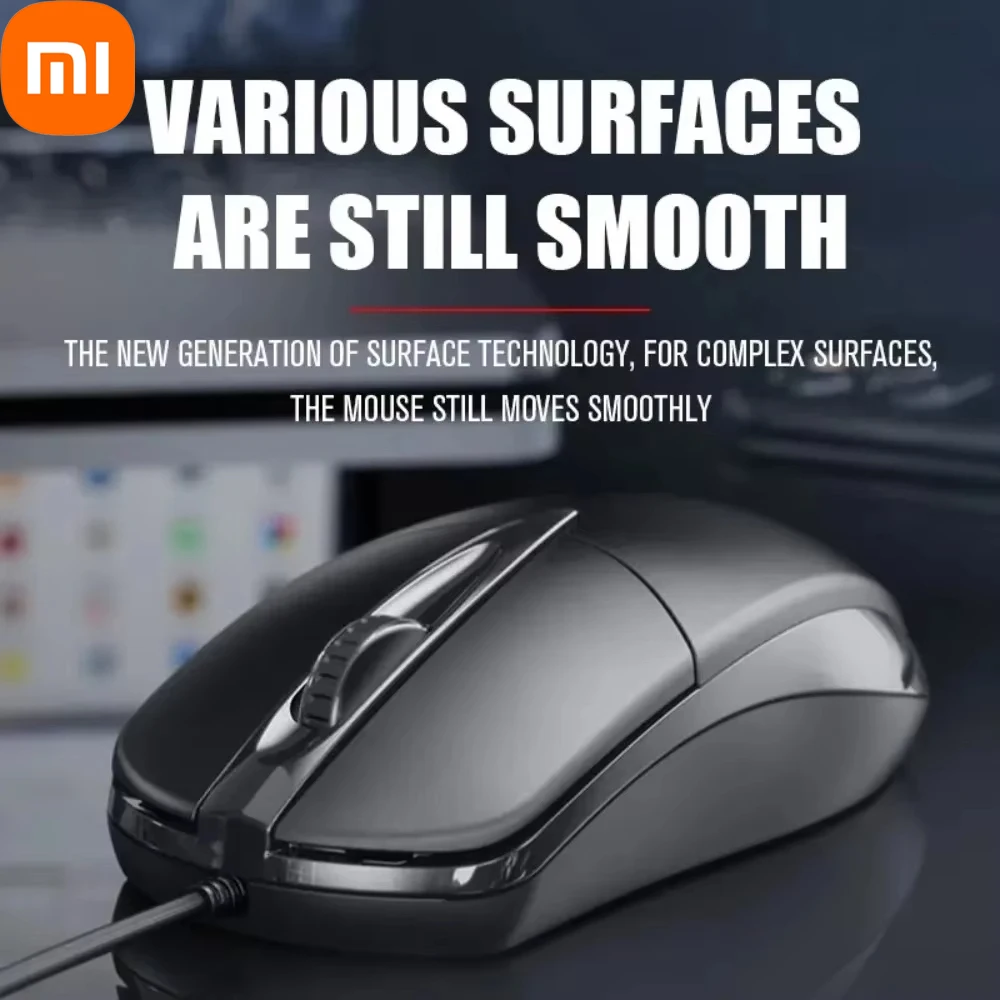 

Xiaomi USB проводная компьютерная мышь оптическая мышь геймер ПК ноутбук компьютерная мышь мышь для офиса домашнее игровое использование