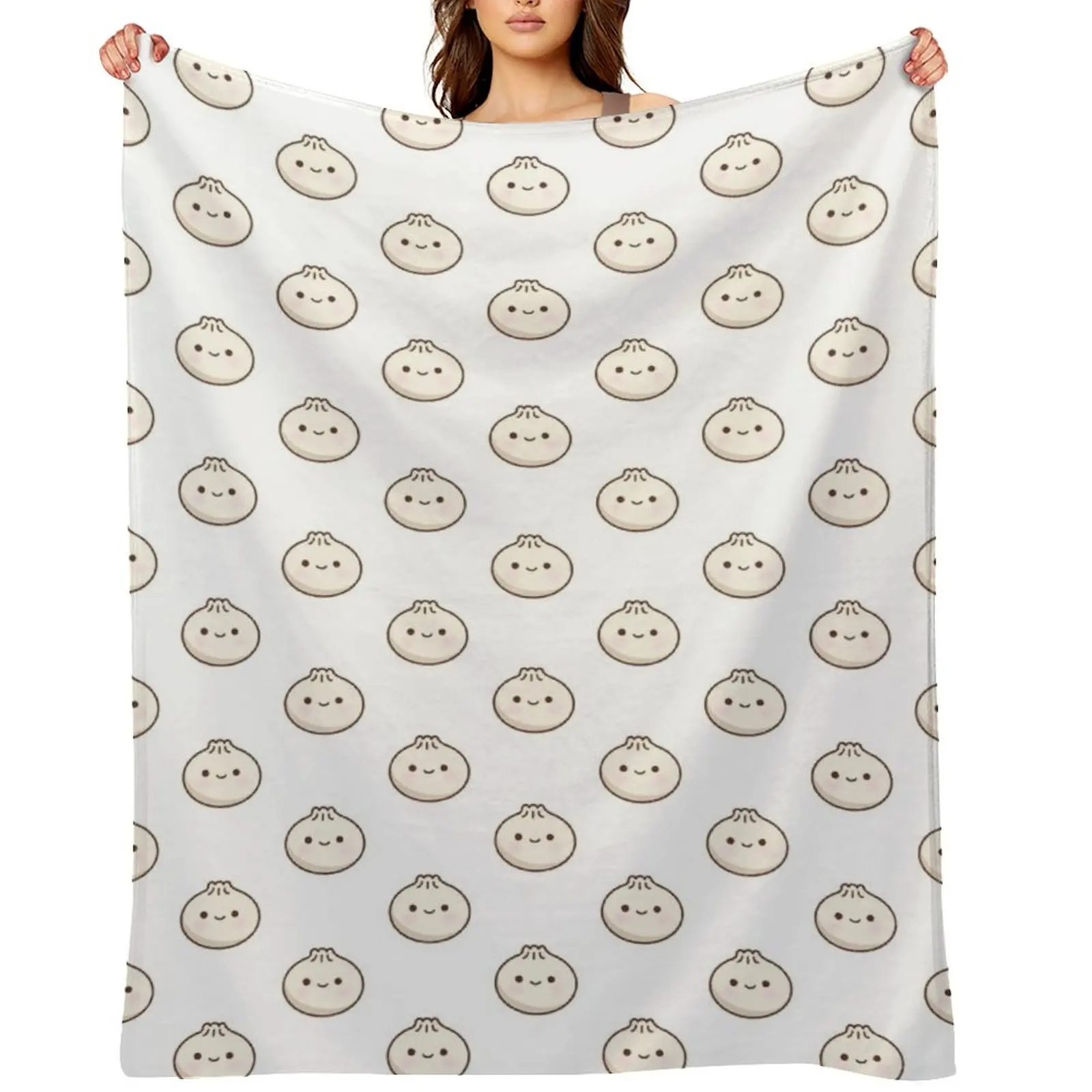 

cute dumpling Throw Blanket Luxury Throw Hairy Polar Picnic Blankets