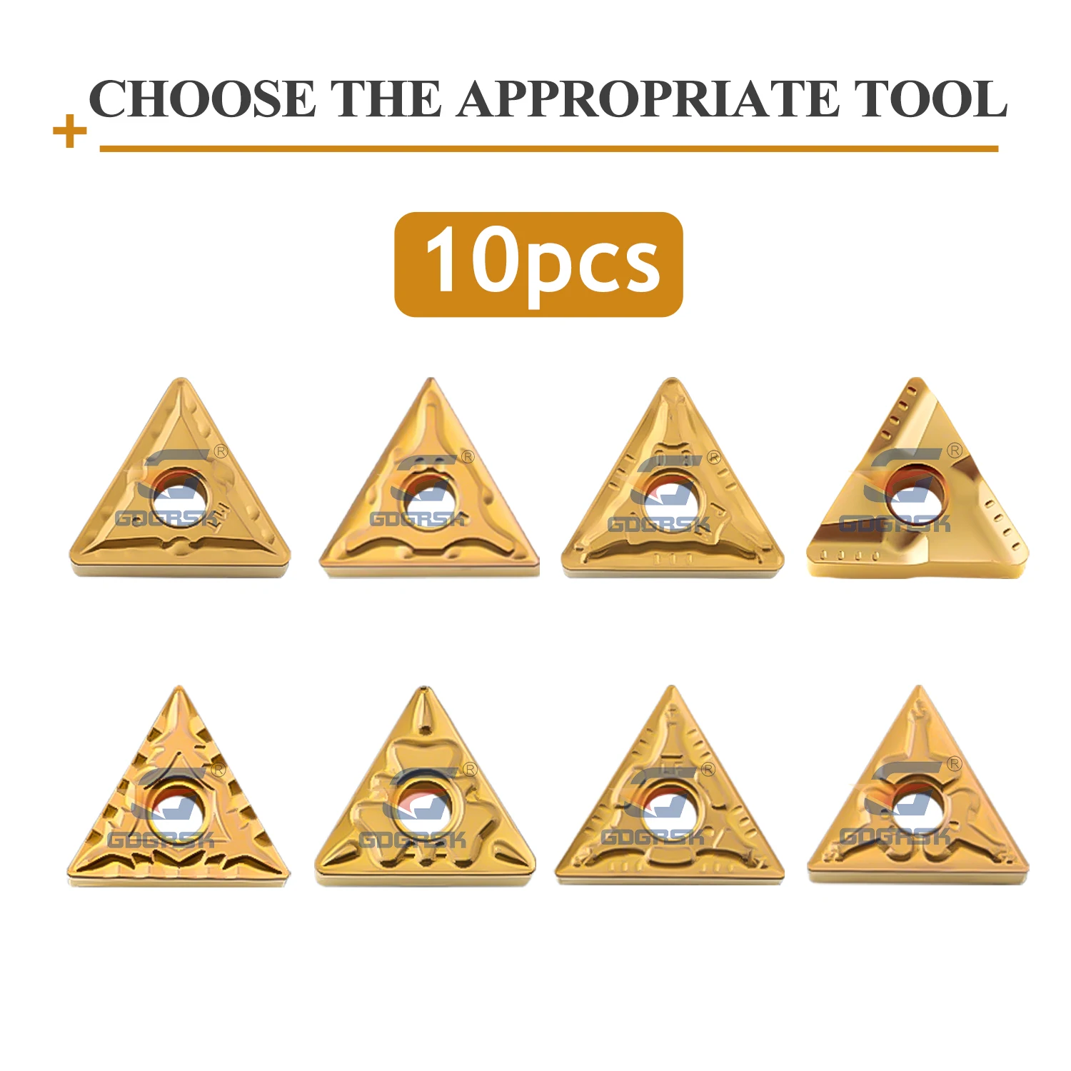 DESKAR 100% Original CNC ใบมีด TNMG160404-TM/MA/CQ/HQ/MT/PM/CM/VF LF9018 สามเหลี่ยมตัดเครื่องมือสําหรับชิ้นส่วนเหล็กการประมวลผล