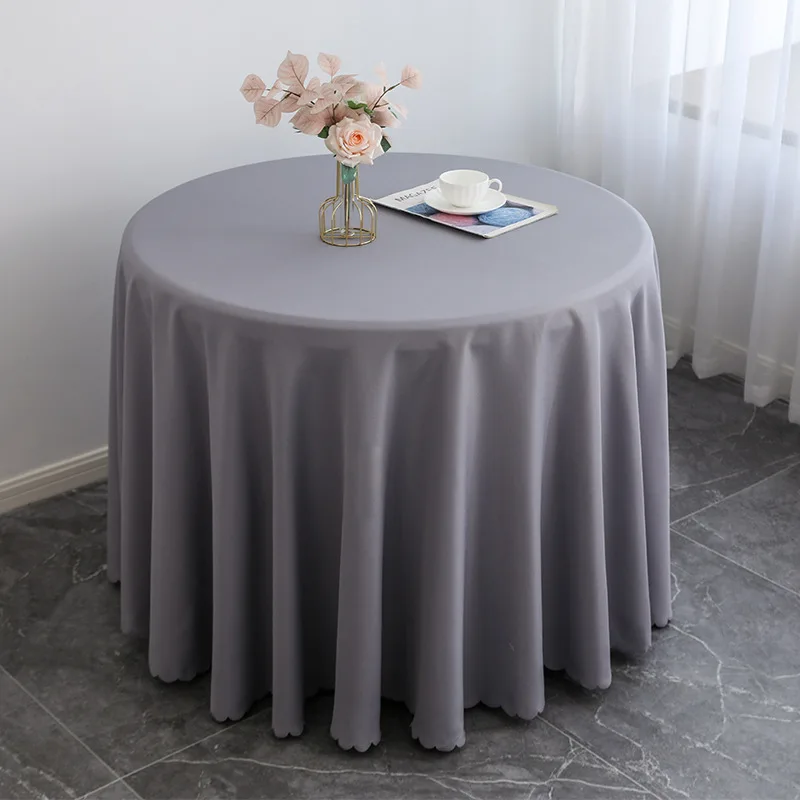 160cm Round Table Cloths Dining Table Cover Wedding Christmas Decorative Birthday Banquet Decor Home Dining Table Cover