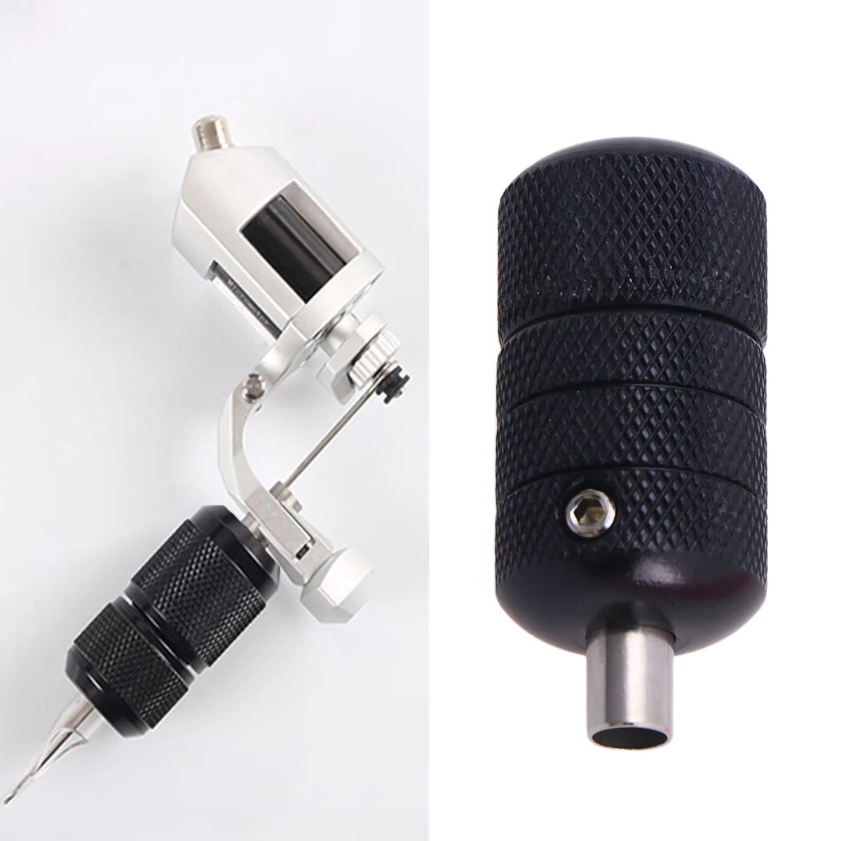 

Self Locking Tattoo Grips Made of Aluminium Alloy Firm Secure Hold Handle for Universal Tube Compatibility Black