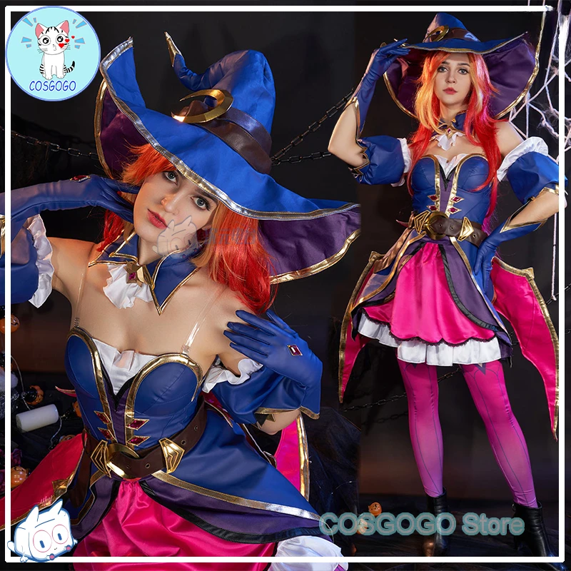 Game LOL Miss Fortune Cosplay Costume Halloween Outfits Party Outfit Women Anime Dress