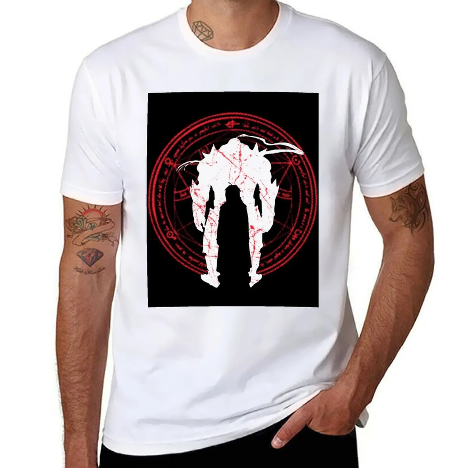 

Elric brothers T-Shirt printed t shirts for man black cotton t-shirt plain for man package T-Shirt