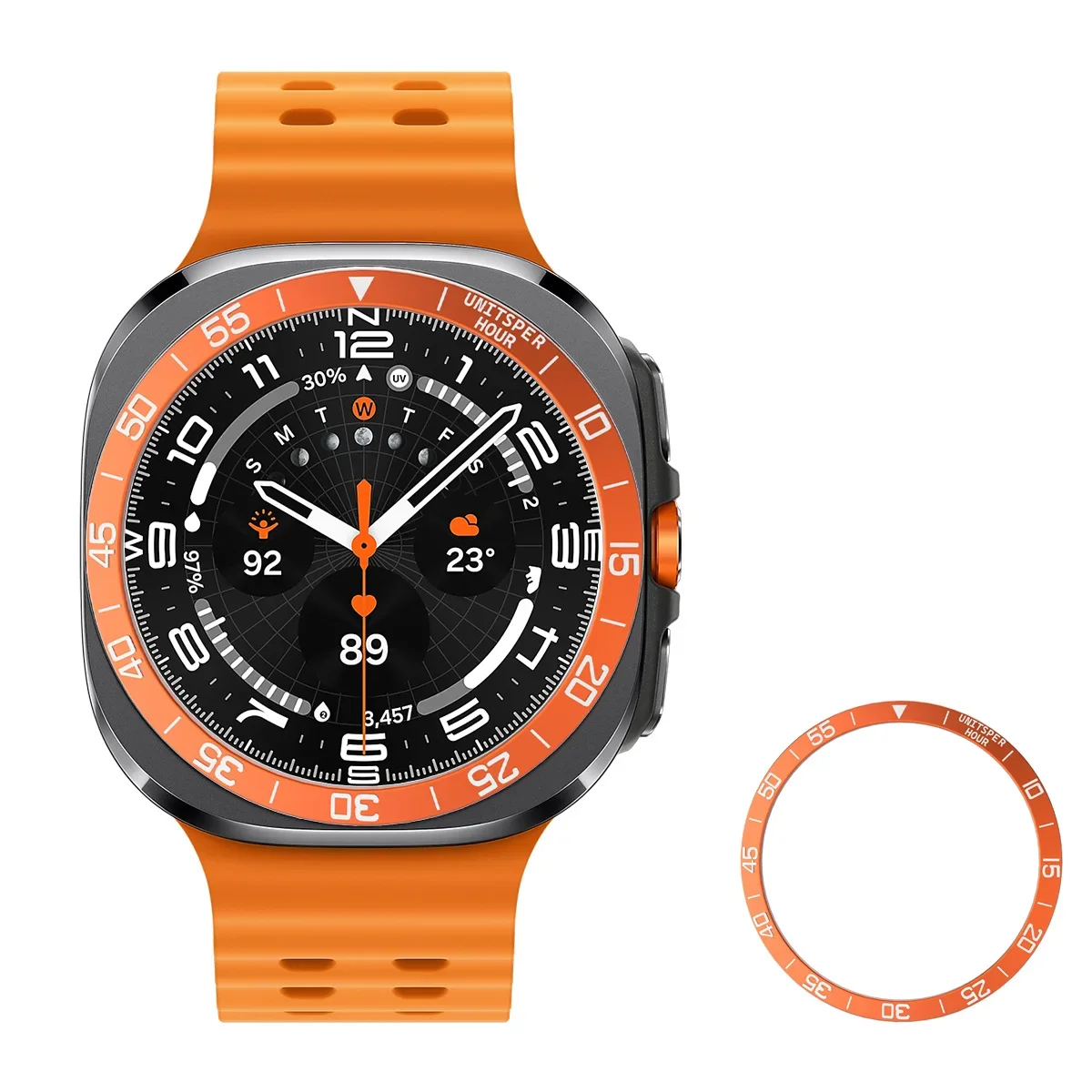 Metal Bezel Ring Case for Samsung Galaxy Watch 7 Ultra Bezel Styling Frame Case for Galaxy Watch Ultra 47mm Cover Accessories