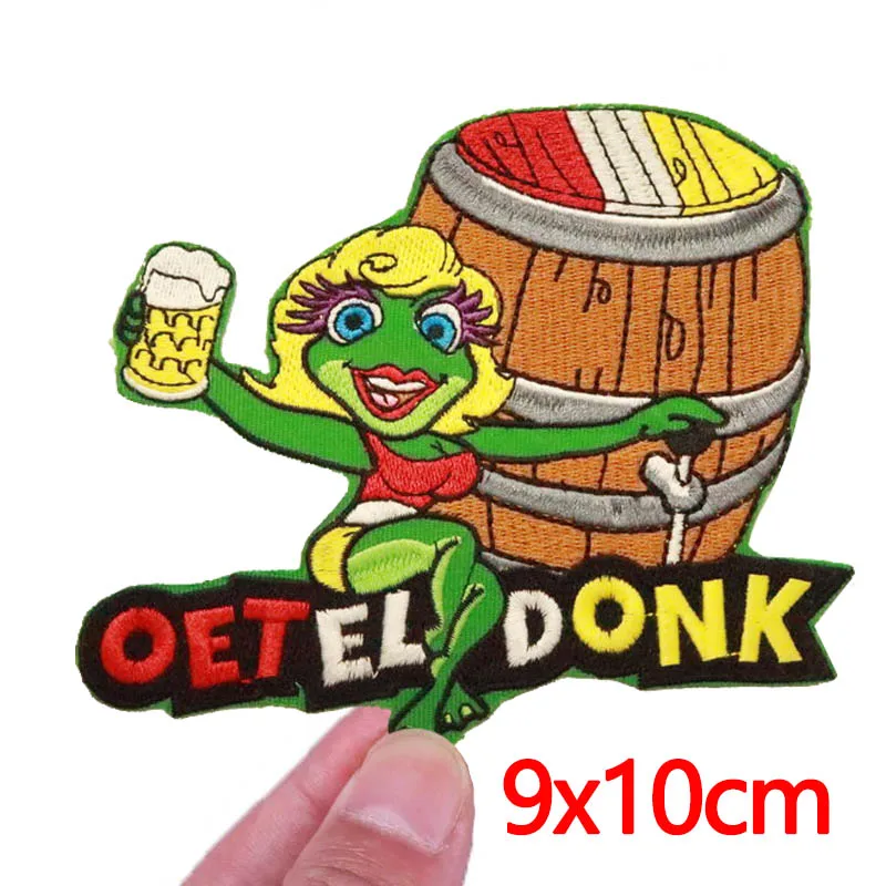2025 Nieuw Ontwerp Nederland Oeteldonk Embleem Borduurpatches Voor Kleding Nederland Carnaval Ijzer Op Patches Voor Kleding DIY