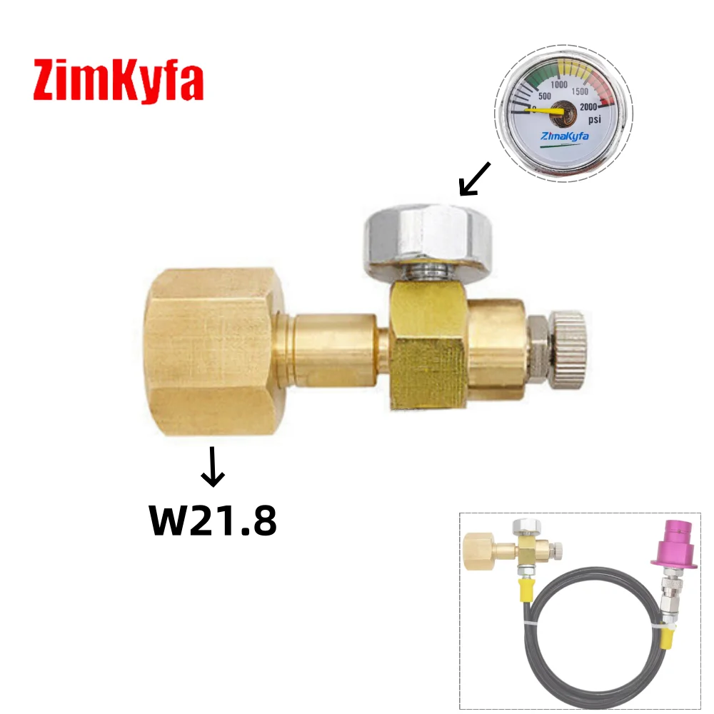 New CO2 Air Gas Refill Adapter For Charging Sodastream Quick Connect Cylinder from Large Carbon Dioxide Tank Bottle