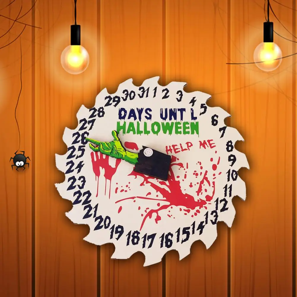 

Halloween Advent Calendar Premium Wood Halloween Calendar Spooky Halloween Countdown Decor Wooden Advent Calendar for Festive