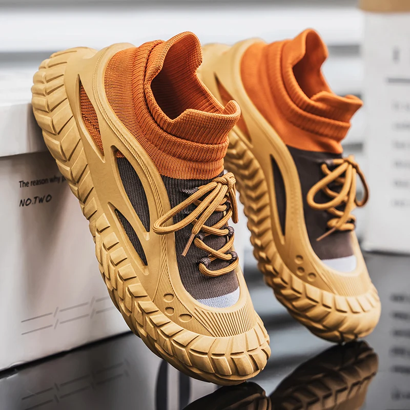 

ML2025 trend new breathable flying woven fashion sports casual shoes