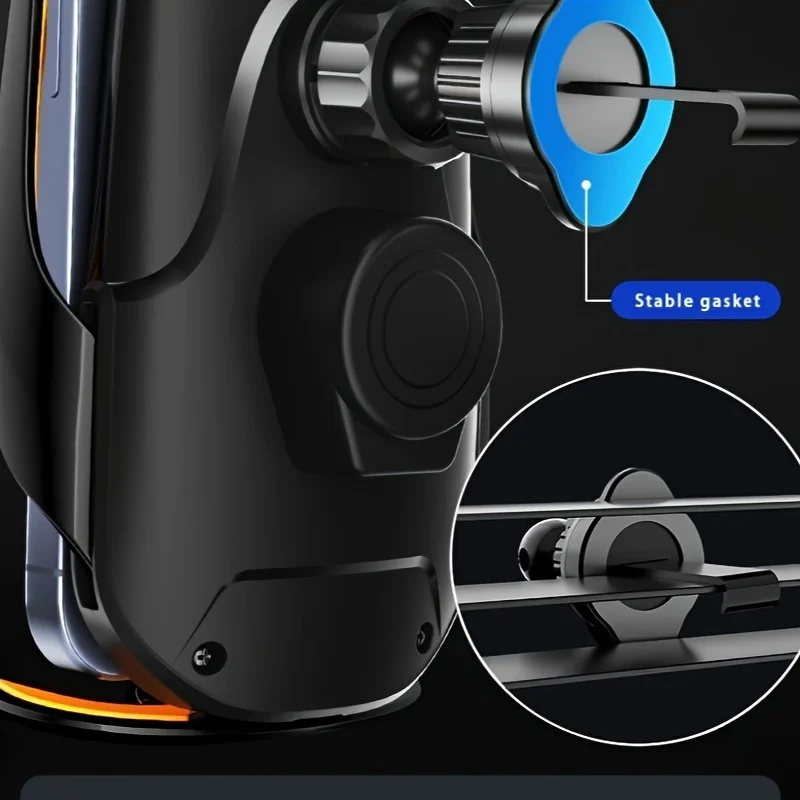 1 Stück Aktualisierter Kabelloser Auto-Handyhalter mit Drahtloser Ladefunktion, Universelle Lüftungskomponenten, 360° ° Drehbarer Arm, USB-Anschluss – Detail 5
