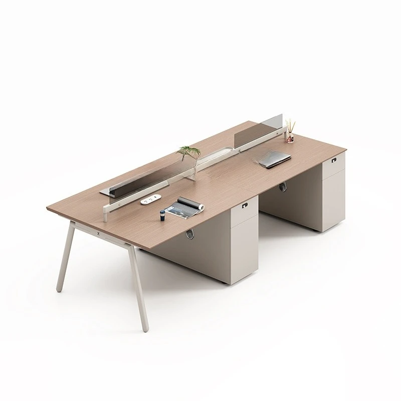 Staff office desk and chair combination office simple modern finance four-person desk staff office booth table