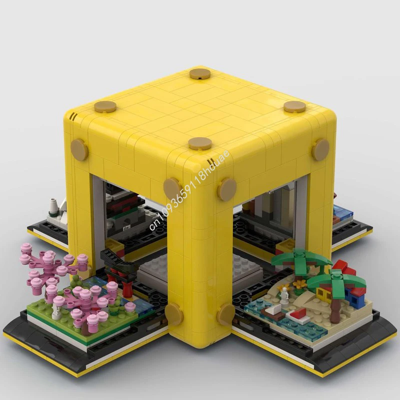 

1226pcs MOC Cute-Magi-Cube+4 Seasons Italian Plumber Premium DIY Gift Building Kit Designed for Adults and Hobby Fans Christmas