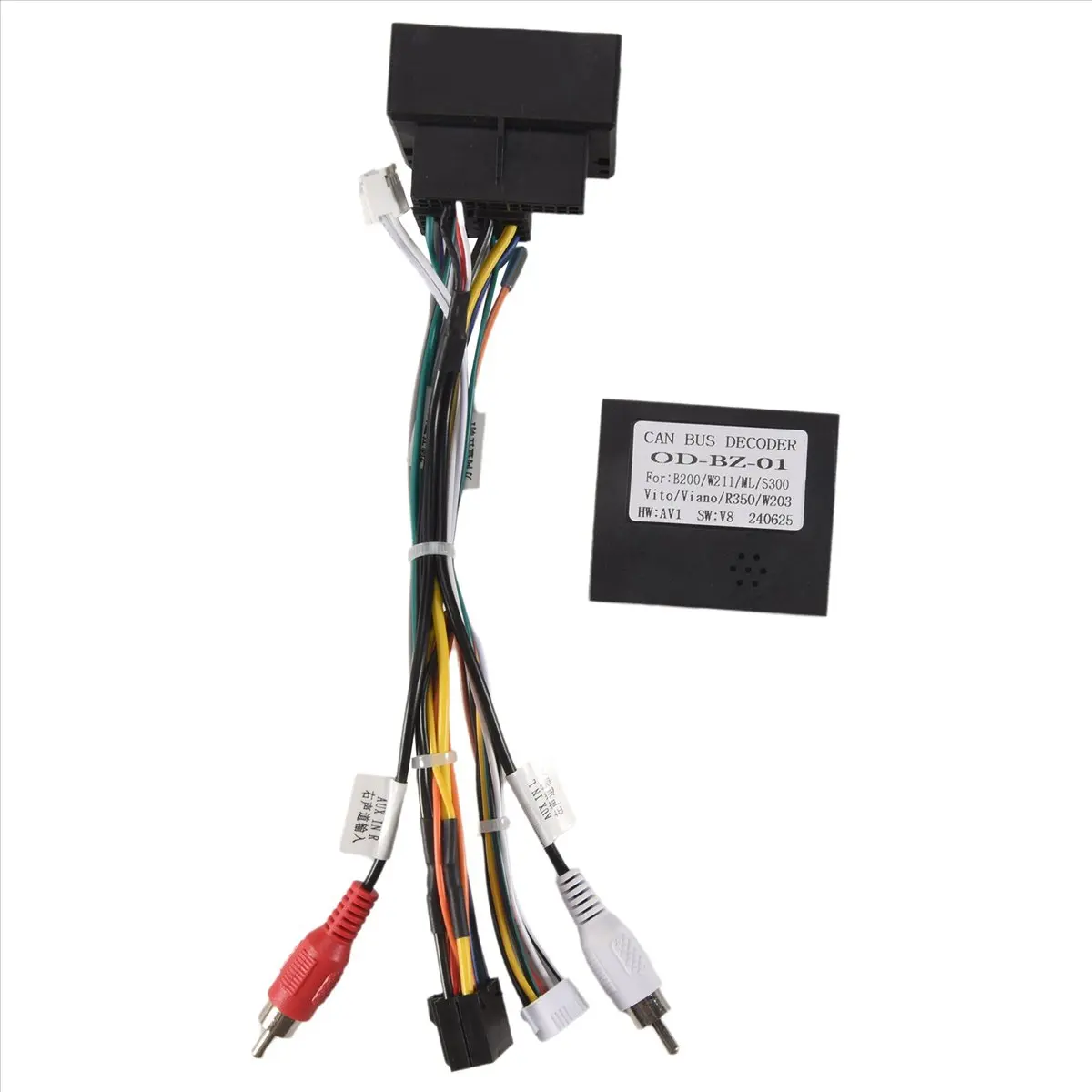 compatibile-🔧-cavo-adattatore-audio-per-auto-16pin-con-box-canbus-per-mercedes-benz-b200-w211-ml-vito-viano-2005-2011