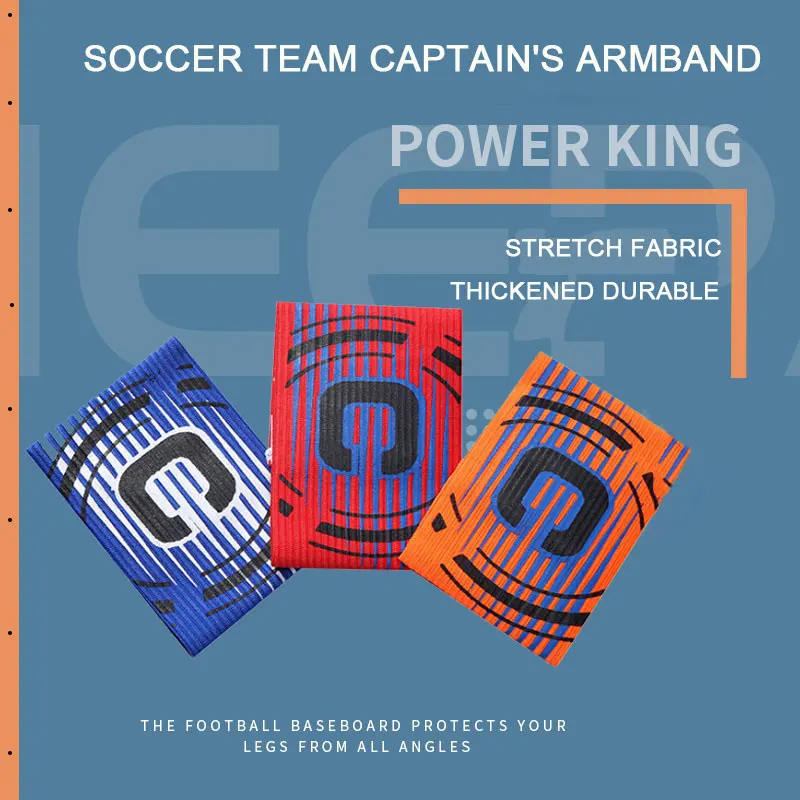 Adjustable Soccer Team Captain C Armband Tournament Tricolor Student Captain Low-Stretch Yarn Band Football Fan Supplies Armband