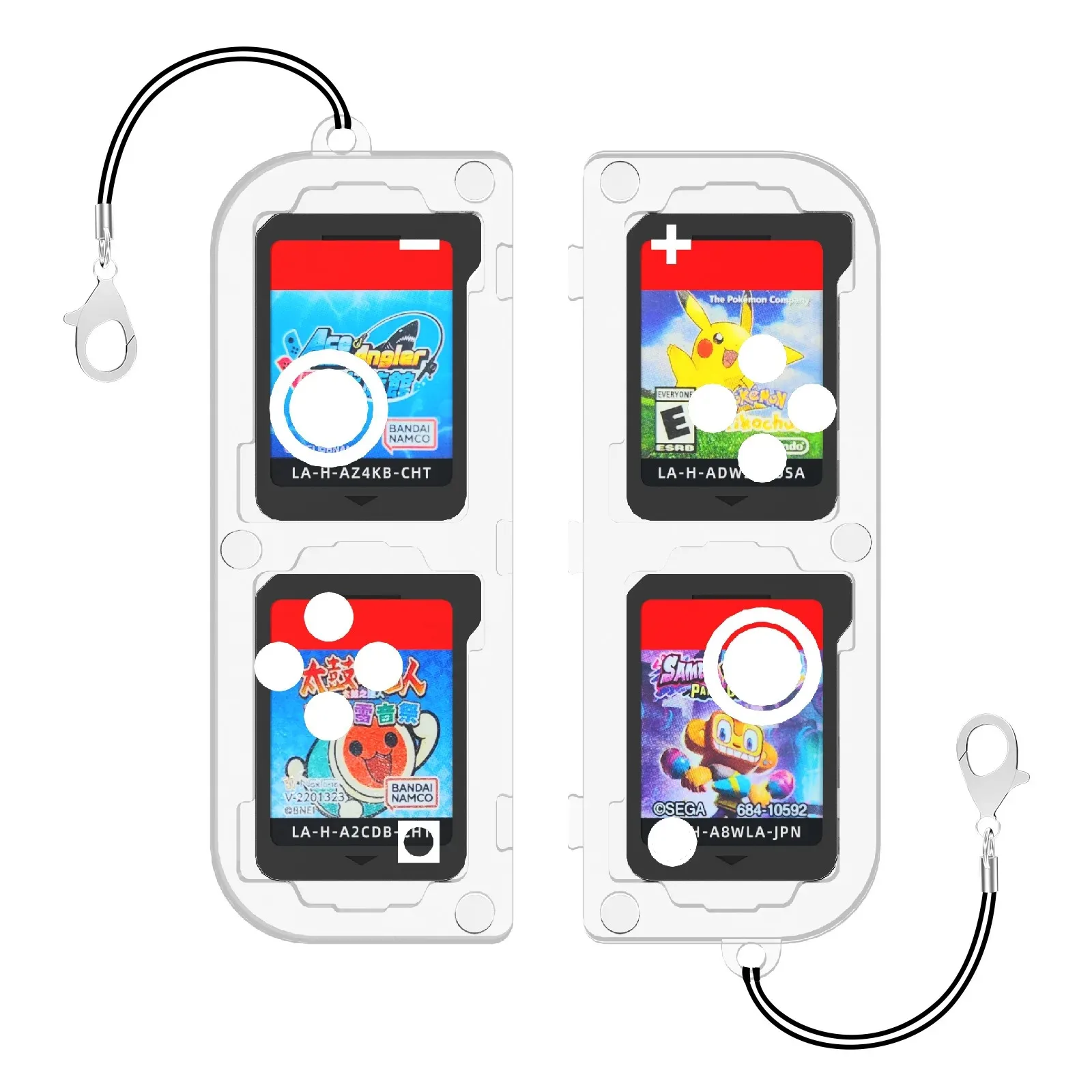 

Game Card Transparent Case for Nintendo Switch 2,Storage Pendant Game Storage Crystal with 4 Game Card Slot Handheld Accessories