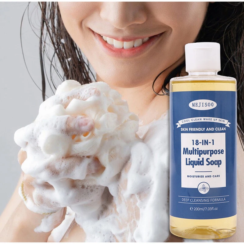 18 In 1 Concentrated Cleaning Solution Herbal Fragrance Liquid Soap  Laundry Vegetables Household Multi-purpose Cleaner 200ml