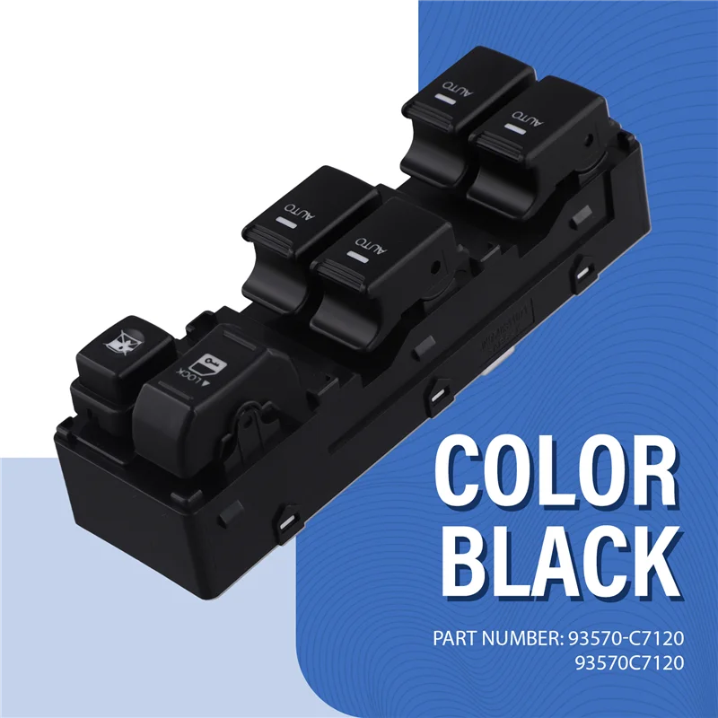 B92B-Front Left Window Regulator Button 93573-2P300 935732P300 Power Window Main Control Switch For KIA Sorento 2009-2014