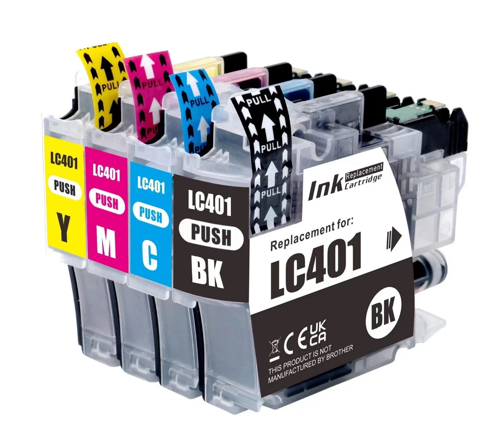 

4P Quality Ink Cartridges fits Brother LC401 MFC-J1010DW MFC-J1012DW MFC-J1170DW