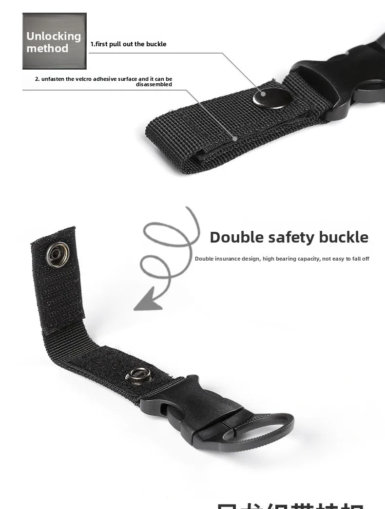 Gurtband-Wasserflaschenhalter Kletterkarabiner Gürtel-Rucksack-Aufhänger Haken-Clip Multifunktionaler Wasserflaschen-Nylon-Schnallen-Clip – Detail 11