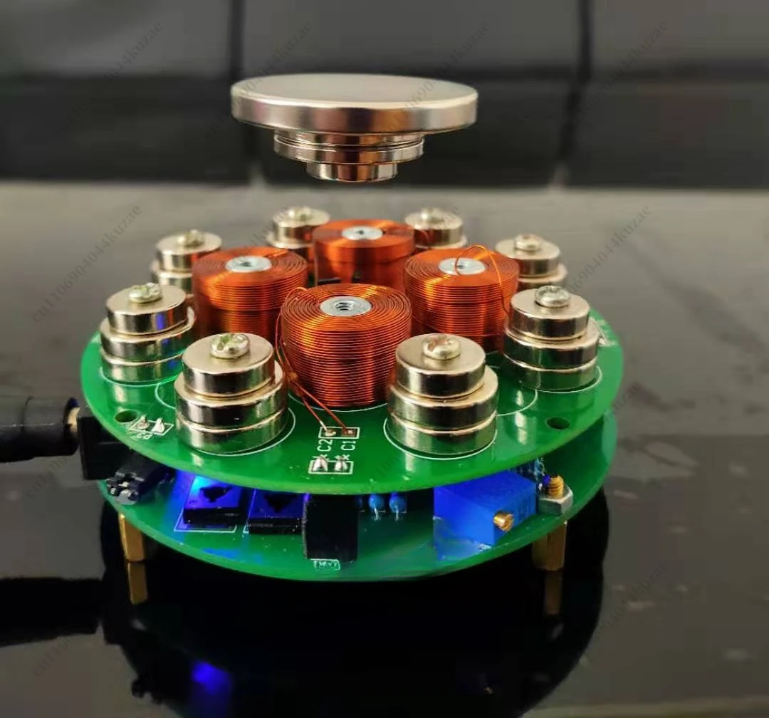 Image of Push-Down-Magnetschwebe-Kit zum Selbermachen, Aufhängung, elektronische Produktion, Lernen, Simulation loser Teile und fertiger Produkte
