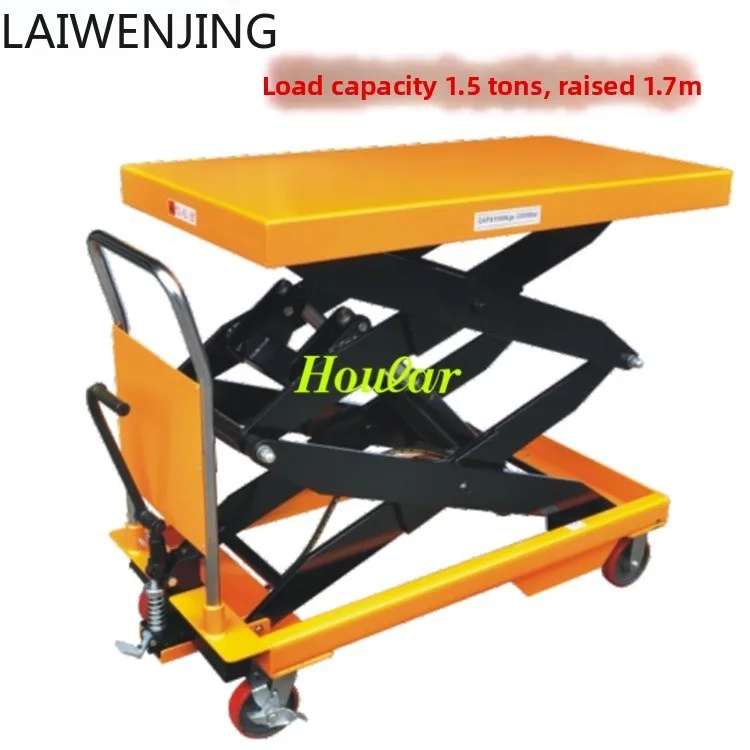 

MJY manual hydraulic hand push lifting mobile scissor fork platform truck PTS1000
