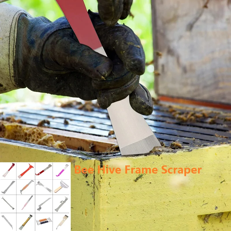 

Bee Hive Scraper Beekeeping Scraping Knife Honey Scraper Bee Hive Frame Lifter Bee Hive Tool Pry Bar Scraper Frame Cleaning Tool