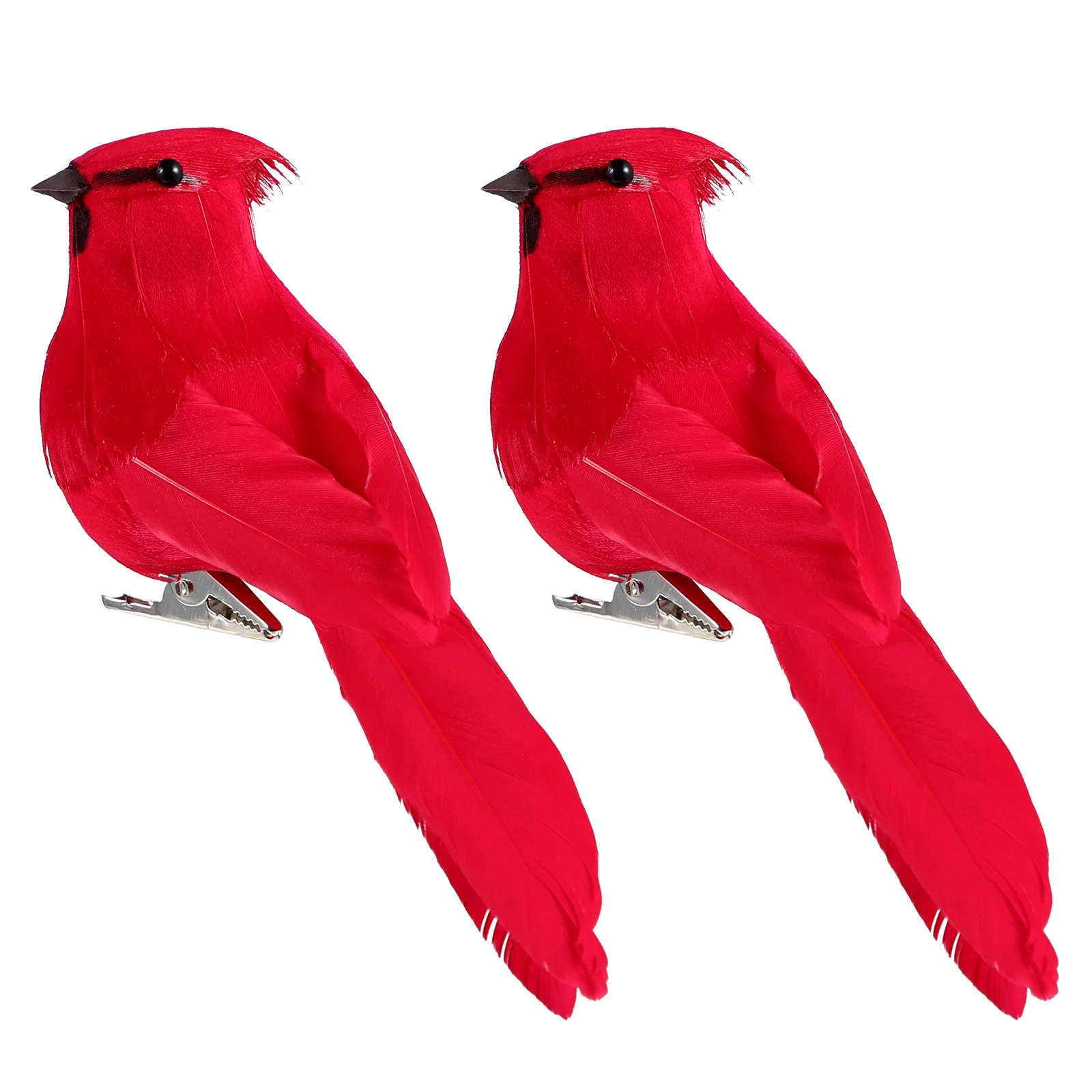 Mini Birds Figurines Decor Decorations Miniature Creative Cardinal Ornaments Christmas