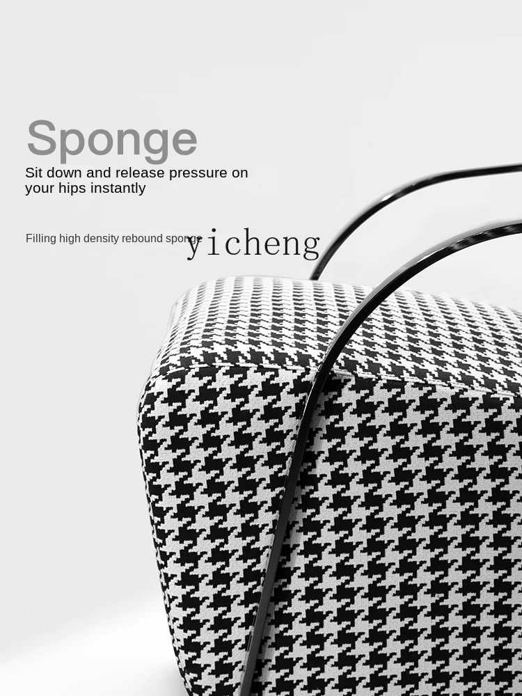 Xl Couch Light Luxury Modern Houndstooth Fabric Creative Living Room Armchair