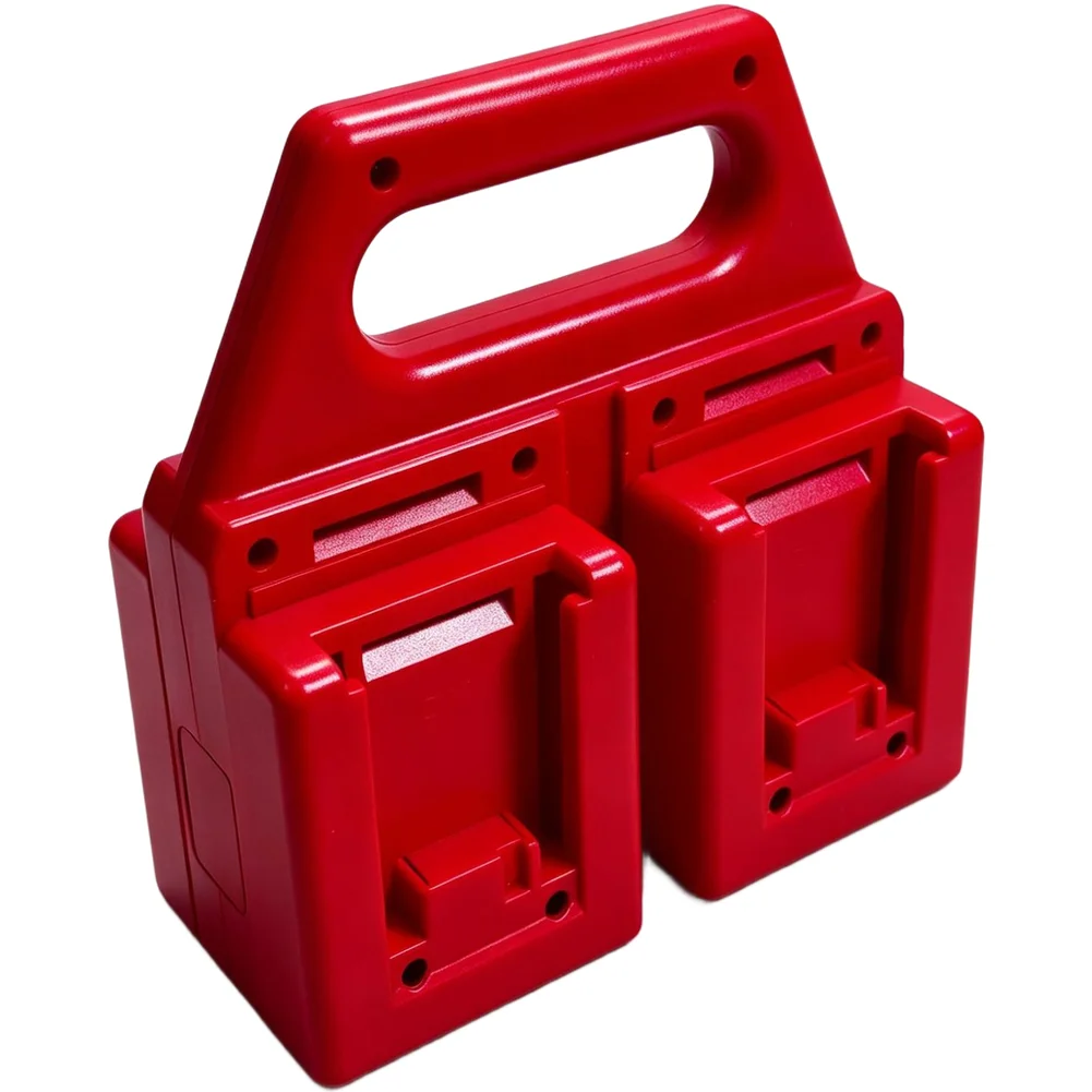 Czerwony stojak na 4 akumulato – Power Tools Red recenzja i cena