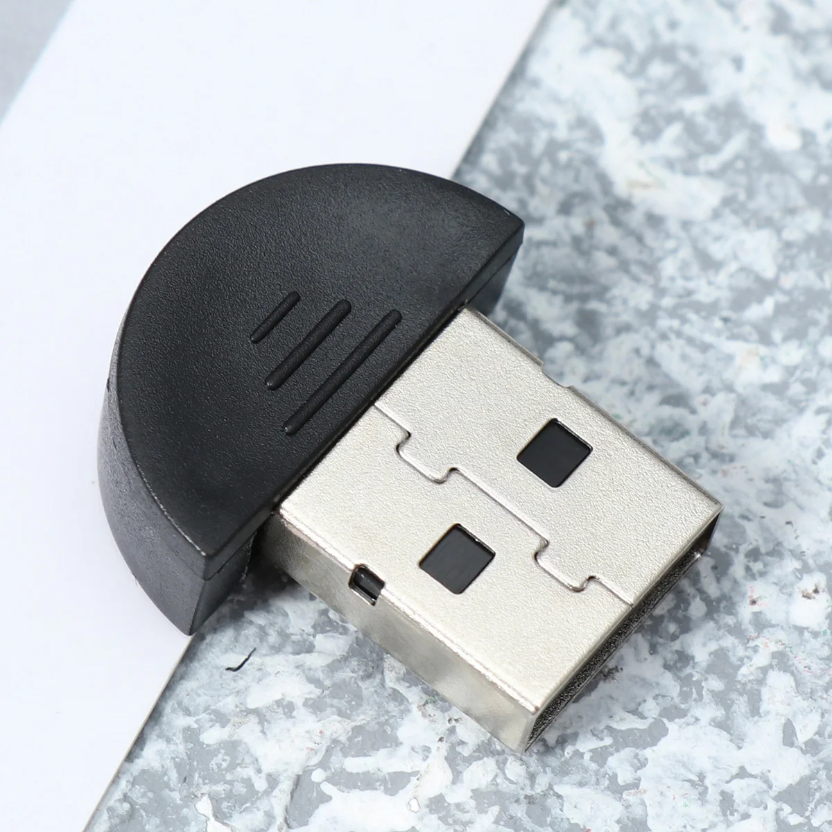 USB 2.0 Mini Adapter Semi-Circular Design Wireless Audio Transmitter Receiver for Computer Speakers Headphones