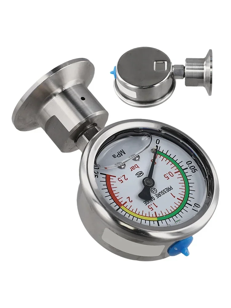 Innovative Design Stainless Steel Sanitary Membrane Pressure Gauge YTP60 Suitable For Various Industrial Applications