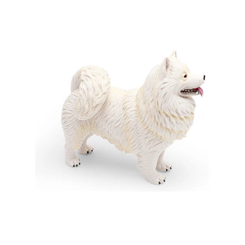 Simulated Samoyed dog model desktop pet dog ornament puppy home decoration — zdjęcie 4