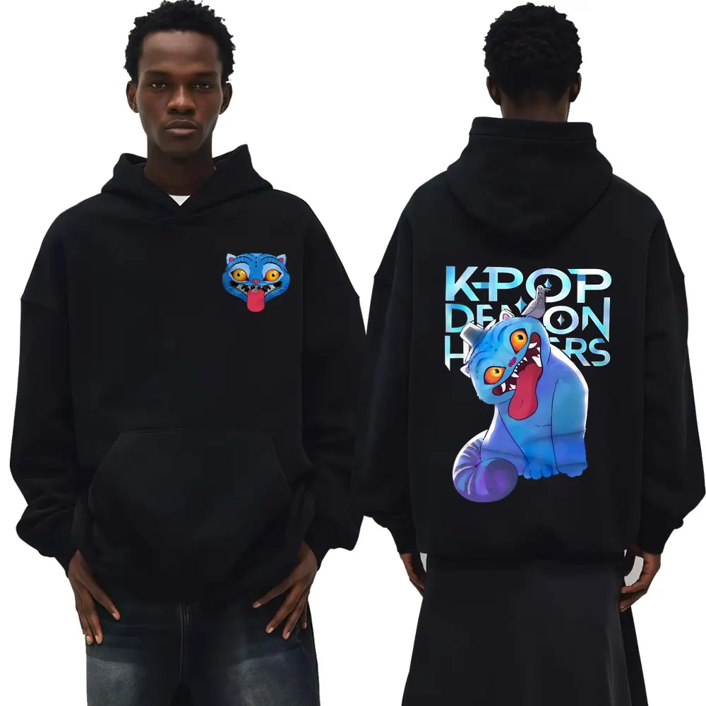 

Kpop Demon Hunter Cute Derpy The Tiger Hoodie Streetwear Men Women Vintage 2025 Movie Sweatshirts Fashion High Quality Pullovers
