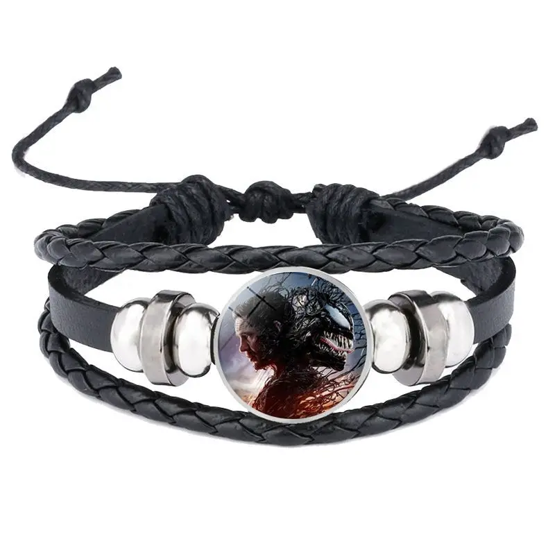 Disney-Marvel Venom Pulseiras para Crianças, Periféricos de Filme, Super-herói Charme, Acessórios Decorativos, Joias, 3