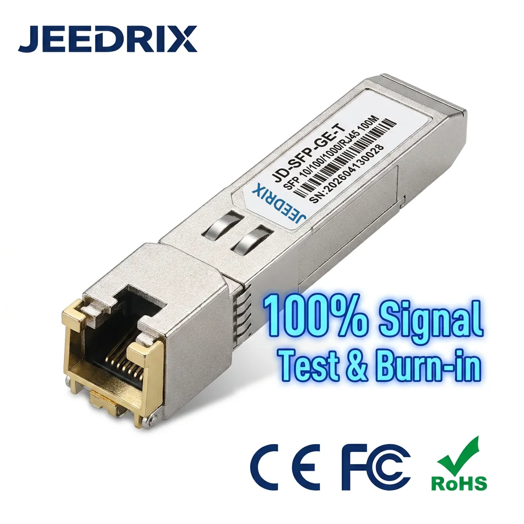 Модуль SFP 1.25G (1000Base-T) с интерфейсом RJ45 для Cisco GLC-T/SFP-GE-T, Meraki, HUAWEI, Mikrotik, Ubiquiti, H3C