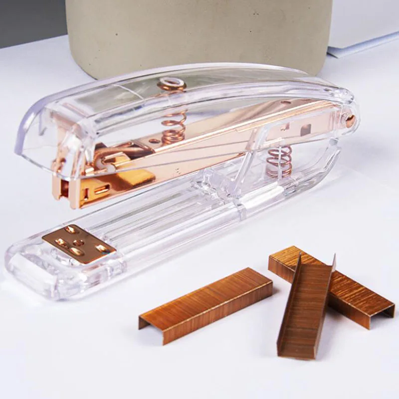 

Степлер подходит для металла 24/6 26/6 скобы розы, 25 шт. бумажный степлер формата А4 офисные аксессуары школьные канцелярские принадлежности