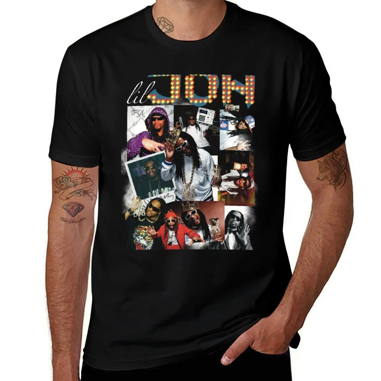 

Lil Jon T-Shirt graphics man clothes vintage clothes blue archive clothing for men