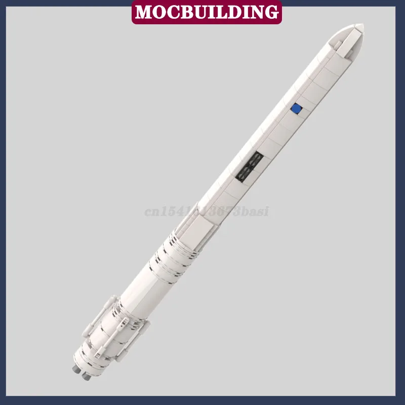 MOC 1:110 Scale Carrying Rocket Building Blocks Model Space Explore Vehicle Spacecraft Brick Toys For Kid Gift