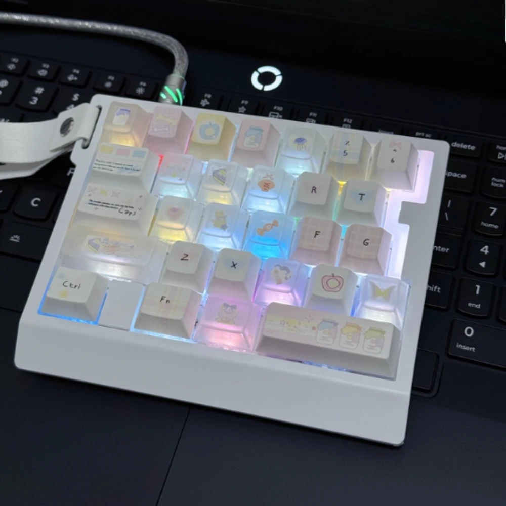 

Left Hand Magnetic Axis Keyboard Customied for AK029 FPS Wired Hotswap Game Keyboards ARGB 29 Keys Small Mechanical Key Board