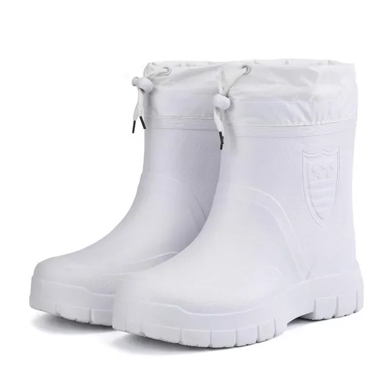 2025 Men's Snow Boots Outdoor Waterproof Fishing Winter Warm Ankle Boots for Men Thick Sole Non-slip Zapatillas Para Hombre Male