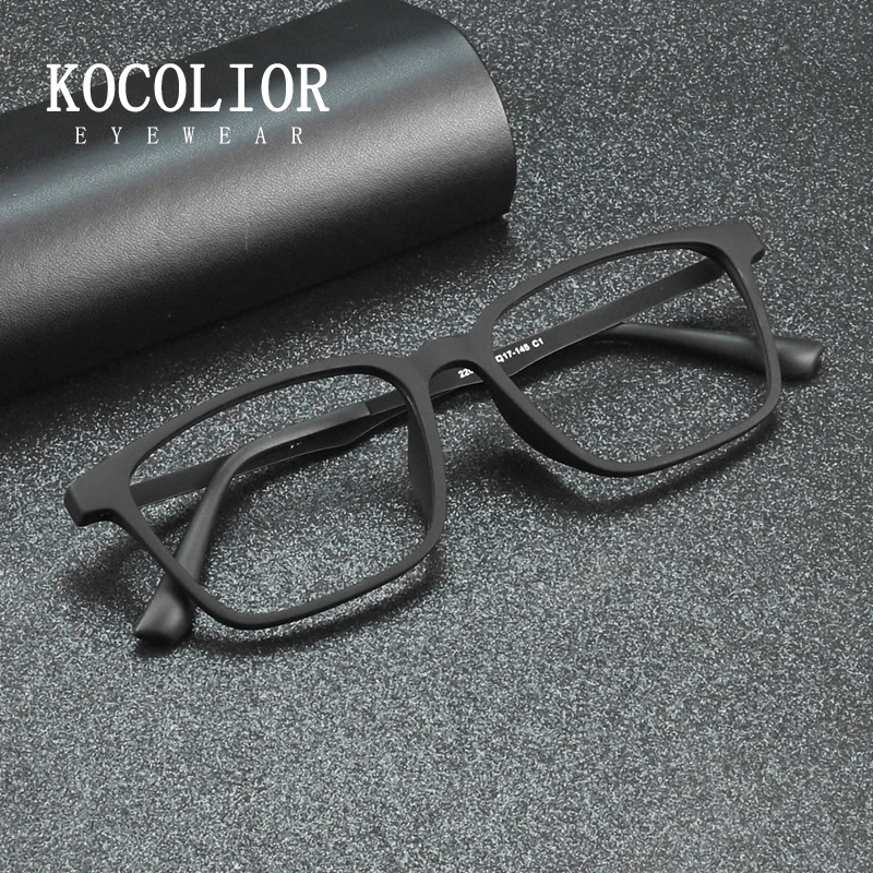 

KOCOLIOR New Retro Ultralight Rubber Titanium Myopia Glasses Men Anti Blue Ray Photochromic Lenses Optical Prescription Glasses