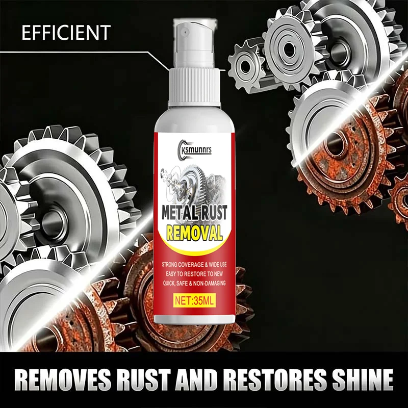 Powerful Fast Metal Rust Removal & Protection Spray - Strongly penetrates and dissolves rust, leaving metal polished and renewed