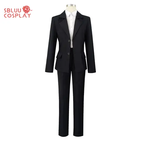 SBluuCosplay Hayakawa Aki Cosplay Anime Denji Kostym DK Svart Kostym Uniform Halloween Julklapp 10 best sales Aki cosplay motorsågsman - №1