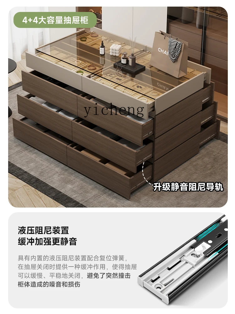 v5 High-Grade Double-Sided Display Stand Home Lockers Cloakroom Display Storage Floor Chest of Drawers Storage Integrated
