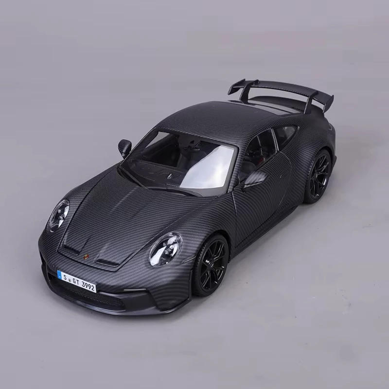 New Bburago 1:18 Porsche 911 GT3 50th Anniversary Carbon Fiber 50th Alloy Miniature Diecast Model Limited Edition Toy Gift