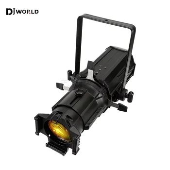 LED 250W 프로파일 Leko 스포트라이트 RGBW 수동 절단 무대 조명, 극장 웨딩 캣워크 무대 전문 DJ 장비, 4in 1